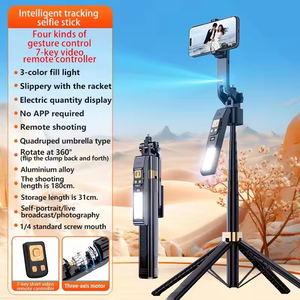 CL12P AI Support de téléphone avec suivi du visage Bâton à <span class=keywords><strong>selfie</strong></span> pliable portable avec télécommande sans fil Rotation Bâton à <span class=keywords><strong>selfie</strong></span> - Product Image 6