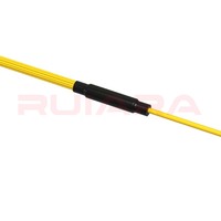 Kabel Patch serat optik Factory Duplex MPO ke LC APC Mode tunggal OS2 8 Core FTTH Jumper kabel serat optik