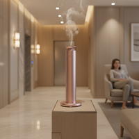 Diffuseur d'arômes en alliage d'aluminium de luxe pour hôtel et usage domestique, contrôlé par application, alimenté par USB, capacité de 100 ml, pulvérisation automatique, longue durée