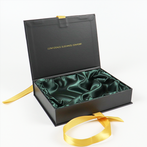 Cardboard White Magnetic Satin Lined <b>Gift</b> <b>Boxes</b> Luxury <b>Wedding</b> Invitation logo Printed Satin Ribbon Jewelry <b>Gift</b> Box Ribbon - Product Image 2