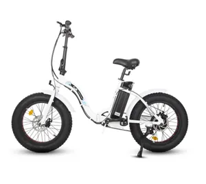 Changzhou supplier 20 inch ebike 500w foldable 36v lithium battery electric folding fat tire bike for sale