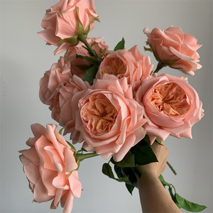Rosas Artificiales de Alta Gama con Tacto Real, Estilo Moderno, Rosas Austin con Tacto Húmedo para Decoración de Bodas y Hogar - Product Image 1