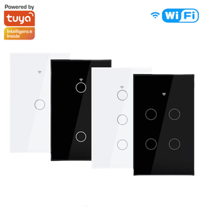Tuya US estándar inteligente 1 Gang interruptor de cristal luz inteligente remoto Control de voz Wifi interruptor de luz inteligente Control de voz <span class=keywords><strong>Alexa</strong></span> <span class=keywords><strong>Google</strong></span> - Product Image 2