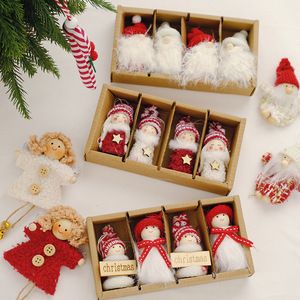 Pendentif <span class=keywords><strong>de</strong></span> Noël en peluche pour enfant, motif bonhomme <span class=keywords><strong>de</strong></span> neige ou Père Noël, idéal pour décorer le sapin <span class=keywords><strong>de</strong></span> Noël - Product Image 1