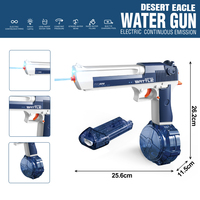 Jouets d'extérieur d'été, pistolet à eau électrique à grande capacité, Desert Eagle, avec lumière