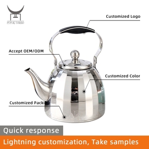 Bollitore per Tè con Logo Personalizzato Placcato Oro, Acciaio Inossidabile 304, per <span class=keywords><strong>Fornello</strong></span> a Gas e Piano a Induzione, Sicuro per Casa e Hotel - Product Image 3