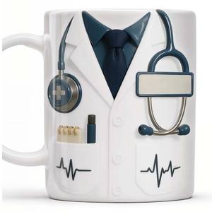 Taza <span class=keywords><strong>de</strong></span> Café Personalizada <span class=keywords><strong>de</strong></span> Cerámica con Diseño Médico Profesional, Estilo Moderno, Regalo <span class=keywords><strong>para</strong></span> Médicos - Product Image 6