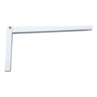 Console d'étagère pliée en métal simple fonctionnelle Support mural Support fonctionnel en acier Support de triangle Support de table pliant