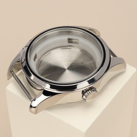 Casing Jam Tangan Anti Air 42MM dari Baja Tahan Karat dengan Kaca Mineral yang Diperkeras, untuk Dial 34.50-35.30MM, Cocok untuk Mesin NH34/35/36/38 (Grosir)