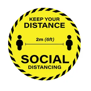 Practice Social Distancing Floor Pole Sign Sticker And Wall Stickers Decals Sticker Signs