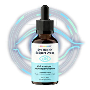 قطرات سائلة للفم لصحة العين من العلامة التجارية الخاصة لوتين وزياكسانثين لدعم الرؤية وحماية الضوء الأزرق قطرات سائلة للعناية بالرؤية - Product Image 1