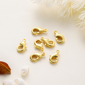 Lobster Clasp 18k Gold Plated <b>Copper</b> Spring Clasp For <b>Bracelet</b> Making Jewelry Findings Small Butterfly Shape DIY Accessories - Product Image 1
