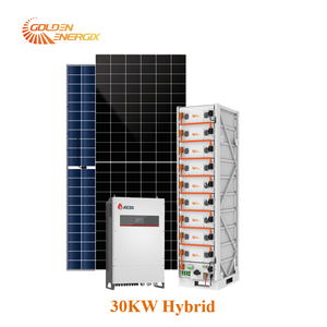 Système solaire commercial de 30 kW avec stockage de batterie lithium-ion de 50 kWh, système solaire complet refroidi par air, batterie lithium-ion GE-30HY - Product Image 4