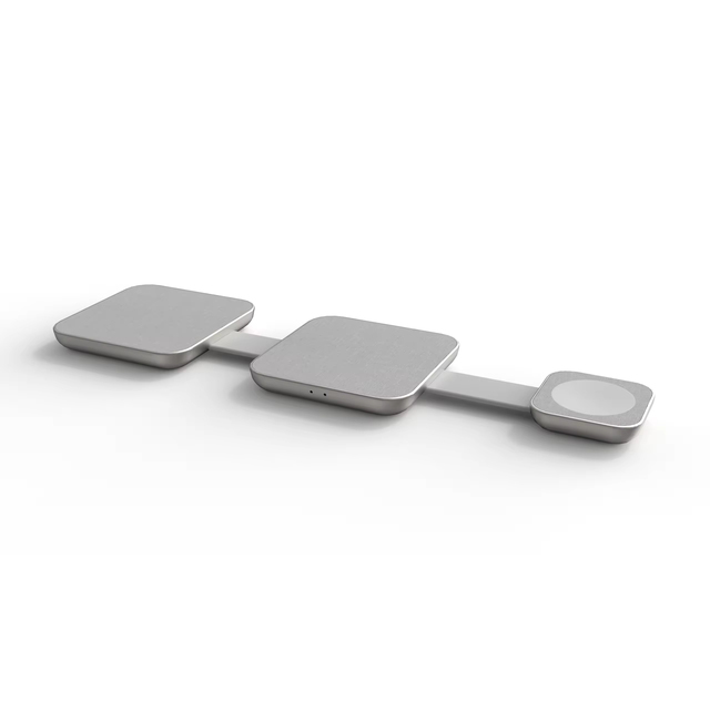 New Design Multi Function Charging Adapter 3-in-1 15W Fast Charging Foldable Magnetic Wireless Charger  Stand