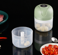 Mini hachoir à ail électrique sans fil, hachoir alimentaire portable pour la nourriture des bébés, hachoir et broyeur à ail électrique