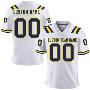 Benutzer definierte Quick Dry Jersey Football Shirt Herren Kleidung Uniform Sublimation American Football tragen