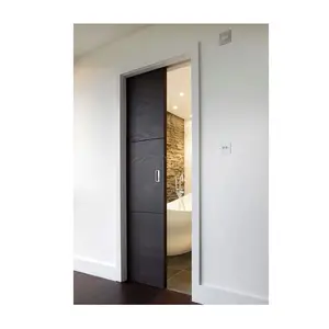 CBMMART usine chambre à coucher moderne laque peinture style porte en bois placard dissimulé porte de poche