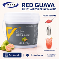Ready to Use Fruit Jam 1.3kgx6 Carton 10 Flavors No Cooking Required for Fast Paced Bakeries and Cafes