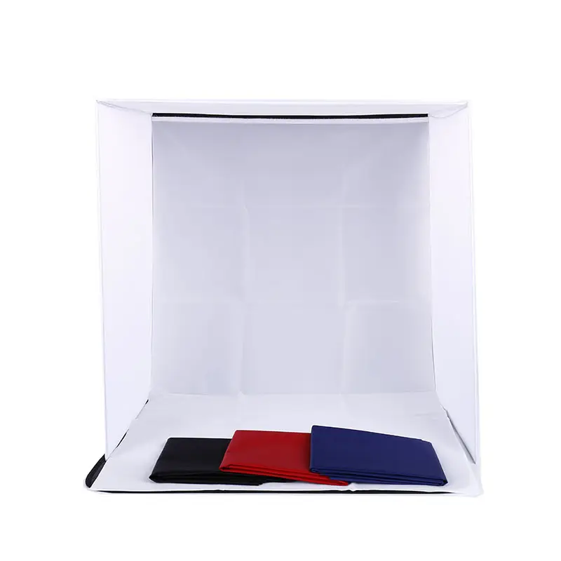 50cm 휴대용 접이식 스튜디오 사진 배경 접이식 Softbox 4 색 배경 부드러운 상자 및 라이트 박스