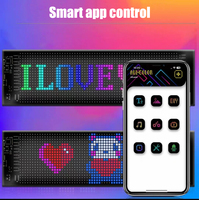 Écran publicitaire LED pour voiture contrôlé par application, affichage interactif flexible et étanche pour vitre arrière, lumières souples « Devil Eyes »