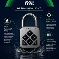 Candado Inteligente con Código Direccional BBDHOME, Candado Electrónico de Combinación a Prueba de Agua IP67 para Exteriores