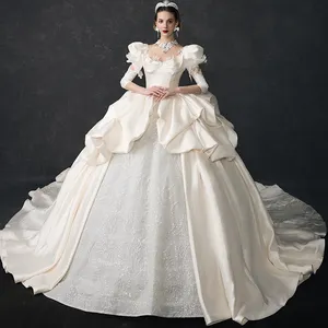 Hot Selling Queens Gown Beauty Bridal Wedding Dress