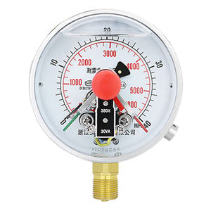 Fabriqué en Chine OEM 100mm 40bar/psi Remplissage d'huile Interrupteur de contact électrique <span class=keywords><strong>Manomètre</strong></span> de pression d'<span class=keywords><strong>eau</strong></span> - Product Image 3