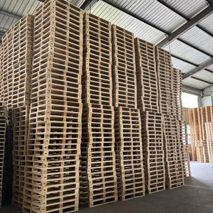 Paletas de eucalipto ligeras de una sola cara para carga manual de mercancías en lotes pequeños, paletas de madera - Product Image 1