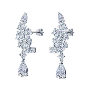 Pendientes Personalizados de Oro de 18k con Diamantes Cultivados en Laboratorio, Joyería, Pendientes de Botón Personalizados, Joyería MSE-645 - Product Image 1