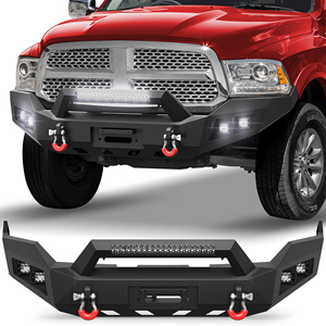 Parachoques Delantero ULON con Cabrestante de Ancho Completo para Camioneta Chevy <span class=keywords><strong>Silverado</strong></span> 1500 2014-<span class=keywords><strong>2015</strong></span>, con LED, Negro, <span class=keywords><strong>Precio</strong></span> de Fábrica - Product Image 1