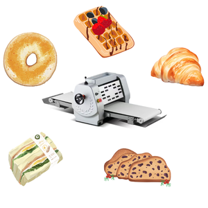 ミニ電動卓上生地シーターマシン クロワッサン、デザート、ペストリー生地のローリング用 ベーカリー向け - Product Image 3