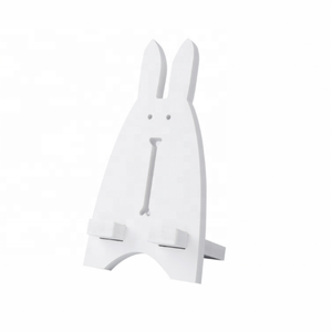 SIGH-soporte de madera con forma de conejo blanco para teléfono móvil, soporte de escritorio para todo tipo de teléfonos móviles, calidad - Product Image 6