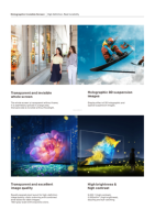 Pantalla LED Transparente Ultrafina Tipo Holográfica P10, 95% de Alta Transparencia para Ventanas de Vidrio