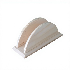 AZ ENTERPRISES – Distributeur de mouchoirs en bois autoportant moderne, marron naturel et noir, pour la maison et le bureau - Product Image 5