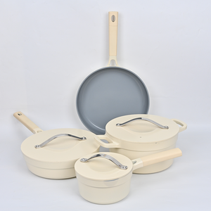 Non Stick Cookware Set Aluminum Cooking <strong>Pots</strong> and Frying Pizza Pans Set Induction Ceramic Cookware Set Cooking in Kitchen - Product Image 3