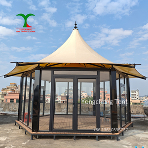 เต็นท์กันแดดกลางแจ้งแบบกันน้ำ PVC หรูหรา สำหรับตั้งแคมป์ โรงแรม บ้านพัก เต็นท์ซาฟารี/แกลมปิ้ง สำหรับขาย - Product Image 2