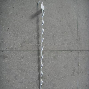 Supermarket Retail Merchandising <b>Clips</b> 12 <b>Hooks</b> Snack Hanging Strips with Label Header - Product Image 5