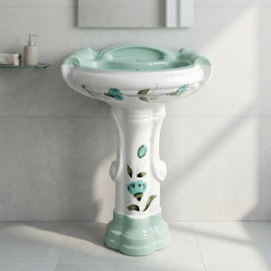 Lavabo rond en céramique émaillée Sterling pour salles de bain modernes - Product Image 1