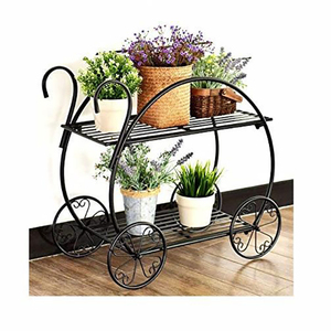 2 Nivel Retro <span class=keywords><strong>de</strong></span> Metal flor porche <span class=keywords><strong>de</strong></span> pote <span class=keywords><strong>de</strong></span> flor <span class=keywords><strong>de</strong></span> planta - Product Image 1