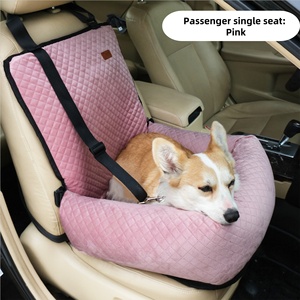 Reise-Autositz für mittelgroße bis große Hunde, erhöhtes Hundebett aus Baumwolle, Schalensitz mit festem Muster für Tierbesitzer - Product Image 6