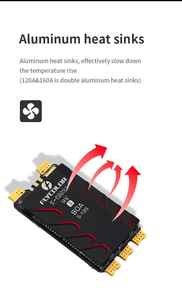 1/2/4PCS FLYCOLOR X-CROSS HV3 60A/80A/120A/160A ESC sans balais 5-12S BL32 pour drone de course RC Quadcopter - Product Image 4