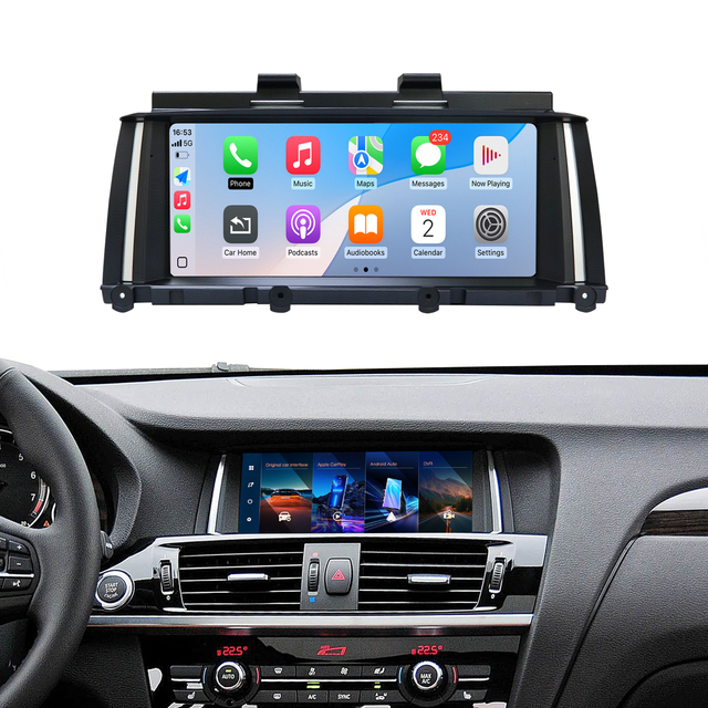 AUTOABC Wireless Carplay Android Auto Linux Multimedia Touch Screen for BMW X3 F25 NBT CIC Radio Head Unit Player Airplay