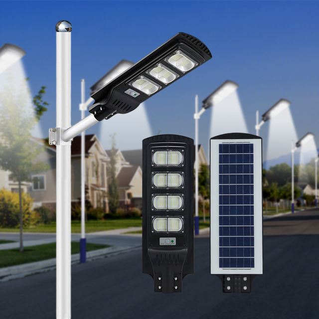 SUNDE High Brightness IP65 Waterproof Outdoor Motion Sensor Integrated Led Solar Streetlight