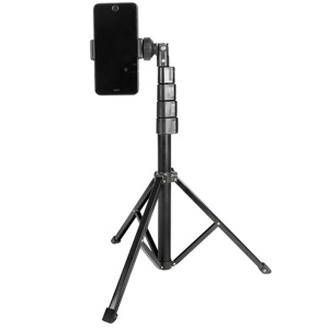 Treppiede Professionale Kingjoy OEM in Lega di Alluminio con Luce ad Anello <span class=keywords><strong>per</strong></span> Vlogging, Supporto <span class=keywords><strong>per</strong></span> Telefono/Fotocamera, Capacità di Carico 5kg, 155cm - Product Image 1