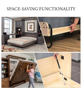 Дешевая цена, складной пружинный зажим для скрытого каркаса с комплектом оборудования для стола, Королевский складной механизм, настенная кровать - Product Image 6