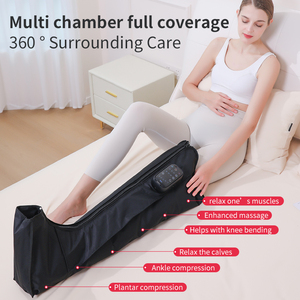 Bottes de massage à compression d'air pour les jambes, rechargeables, professionnelles, 5 chambres, <span class=keywords><strong>thérapie</strong></span>, récupération sportive, pompe, écran tactile LCD, 10 vitesses - Product Image 4
