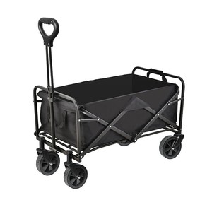Carrito de Camping Plegable de Marca Propia, Negro, Gran Capacidad, Carrito de Compras Portátil para Viajes y Camping - Product Image 1