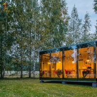 Maison conteneur modulaire en acier préfabriqué de 40 pieds, design européen, avec isolation et décoration personnalisables