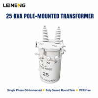 Transformateur monophasé monté sur poteau LEINENG CSP auto-protégré immergé dans l'huile 120/240V 12,47kV Réseau rural