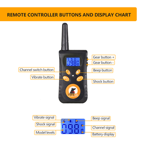 <span class=keywords><strong>Collar</strong></span> electrónico de 3300FT, <span class=keywords><strong>Collar</strong></span> de choque de modo automático para perros grandes, <span class=keywords><strong>Collar</strong></span> de ladridos, <span class=keywords><strong>Collar</strong></span> de entrenamiento para perros con control remoto - Product Image 4